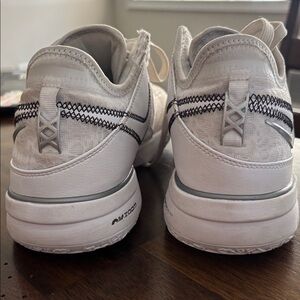 Nike LeBron Cream Sneakers with Black Stitching